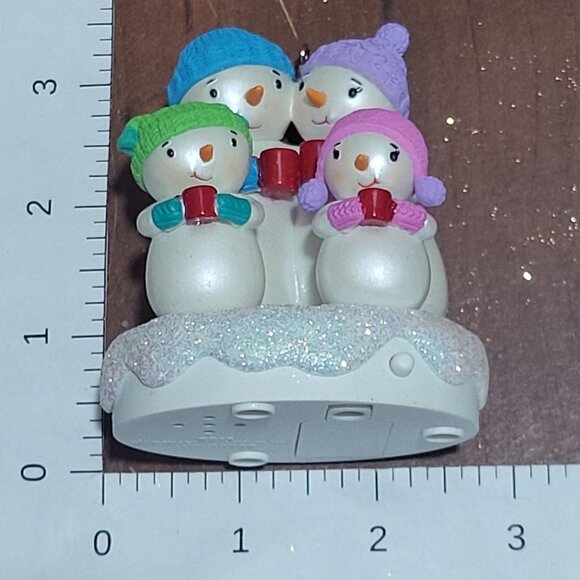 Hallmark Christmas Musical Ornament We Need A Little Christmas Snowmen 2011 - Picture 9 of 15